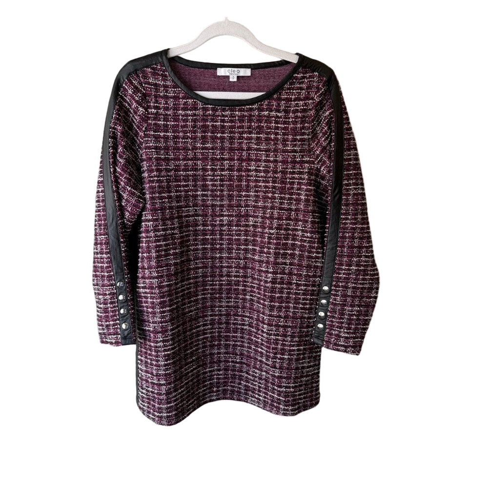 Cleo Women's Tunic - Black and Purple S